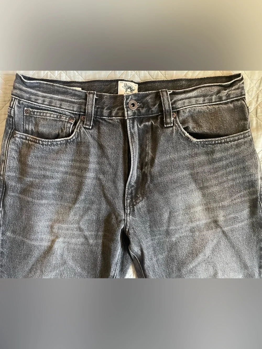 J CREW 770M Straight-fit jean in faded black Wash Size 31/30 $168 CQ158